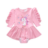 Kid Baby Girl  One-piece Sun Resistant Swimsuit