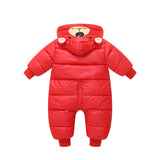 Baby Conjoined Eiderdown Cotton-padded Thickened Jumpsuit Romper