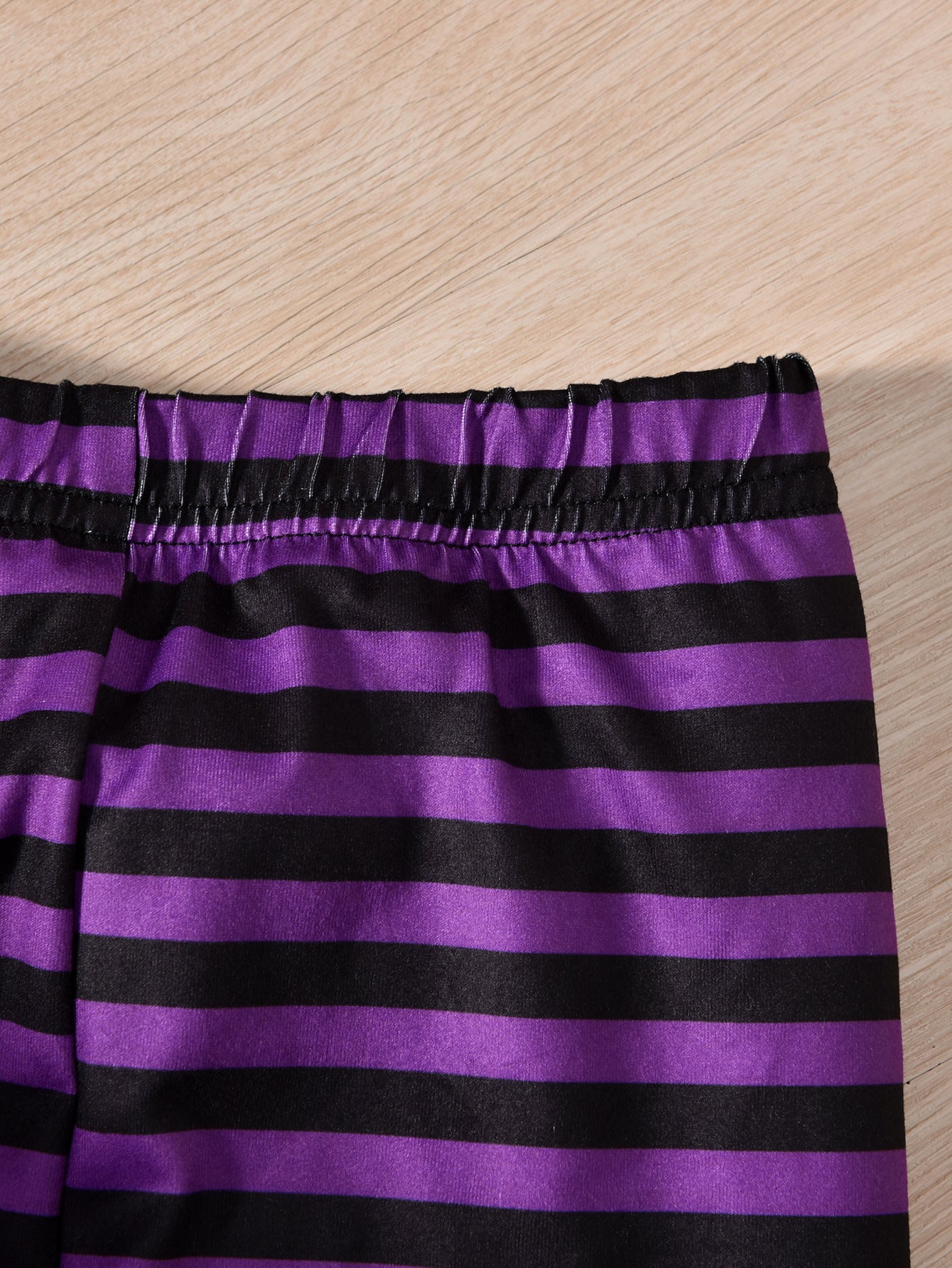 Halloween Kids Baby Girl Ghost Print Mesh Striped 2 Pcs Sets