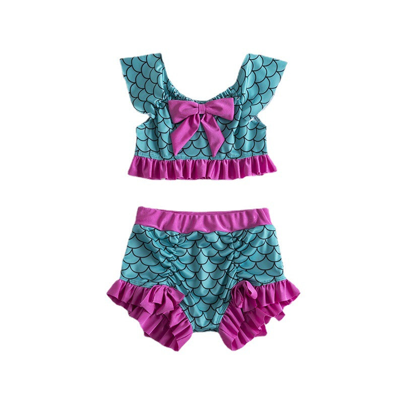 Toddler Girl Summer Cute Mermaid Swimsuit