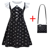 Kid Adams Family Cosplay Black Wednesday Dresses