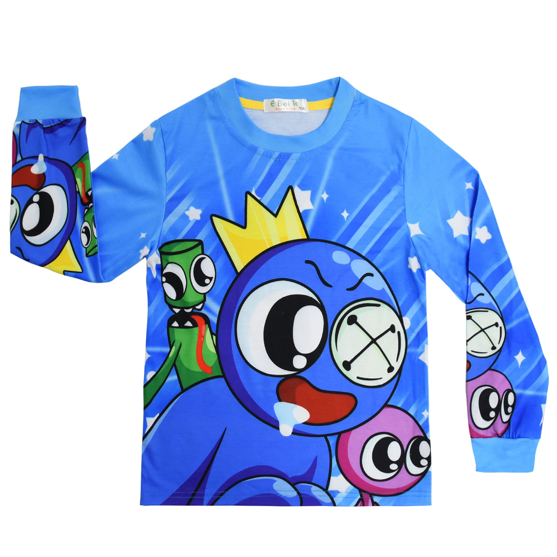 Kids Suit Roblox Rainbow Friends Long Sleeve Homewear Pajamas