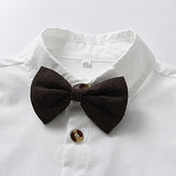 Kid Boy Long-sleeved Cotton Suspenders Korean 3 Pcs Sets
