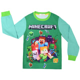 Kid Boy Cuhk Household Long Sleeve Suit Pajamas