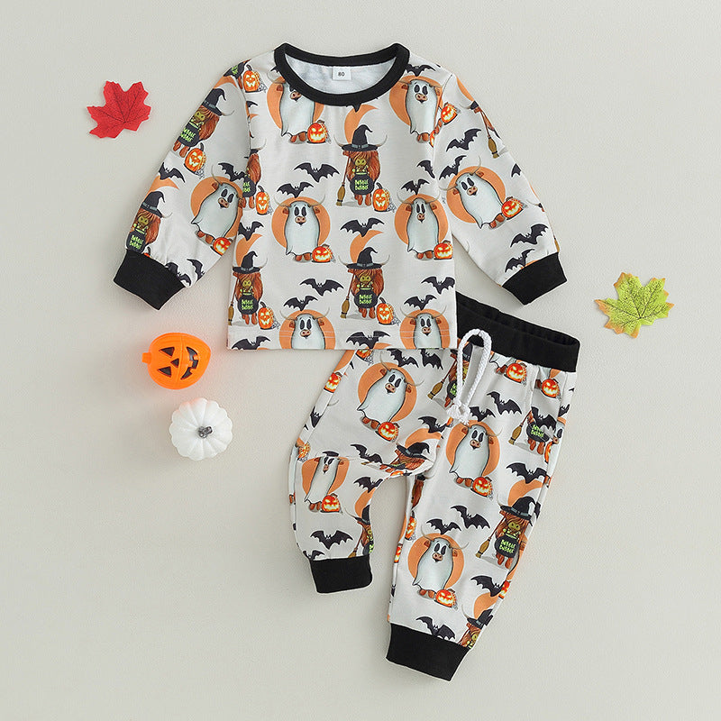 Halloween Boy Suit Spring Autumn Two-piece Pcs Sets