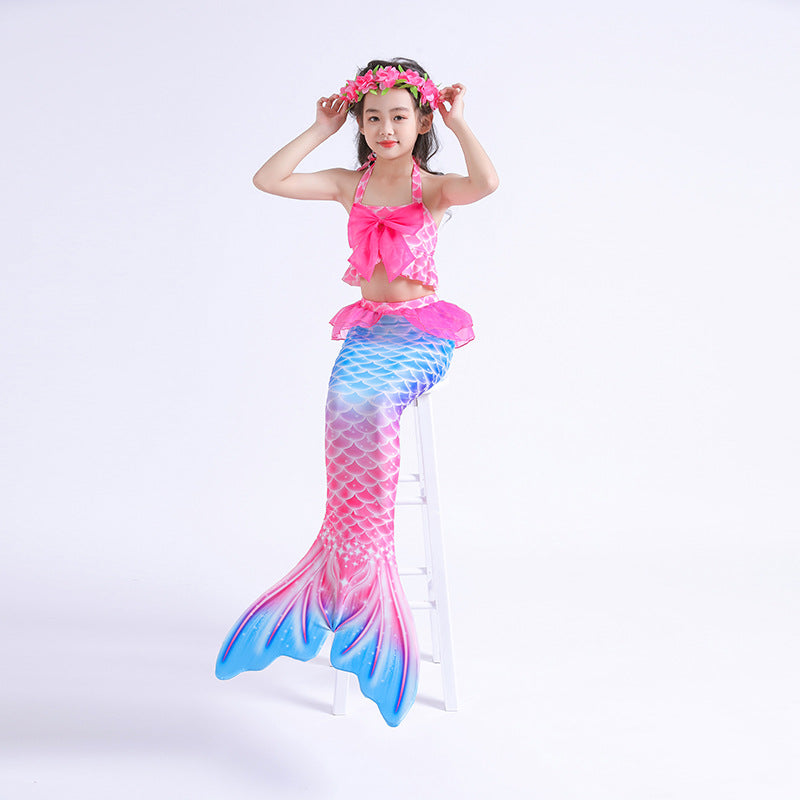 Kid Girls Swimming Mermaid Tail Swimsuit