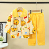 Kid Baby Boy Girl Flannel Pajamas Home Pajamas