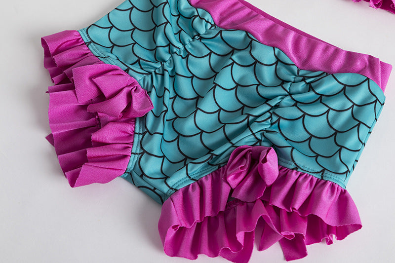 Toddler Girl Summer Cute Mermaid Swimsuit
