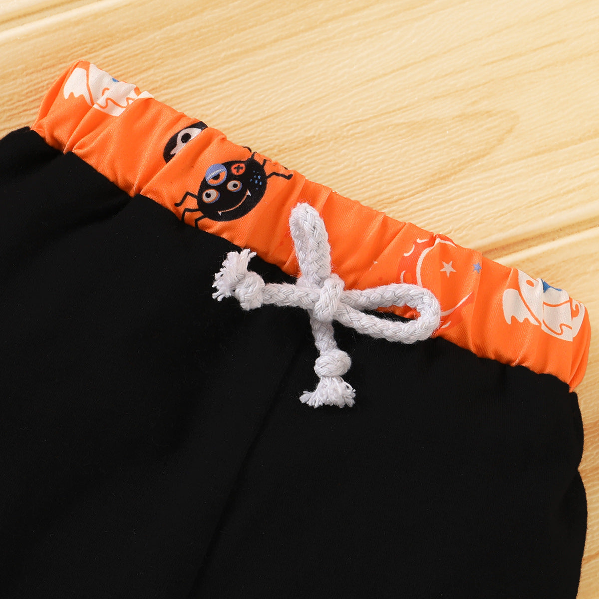 Happy Halloween Baby Pumpkin Print Lettering Harmonic 2 Pcs Set