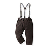 Kid Boy Long-sleeved Cotton Suspenders Korean 3 Pcs Sets