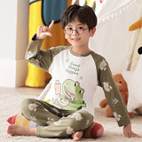 Kid Baby Boy Cartoon Spring Autumn Long Sleeved Pure Cotton Pajamas