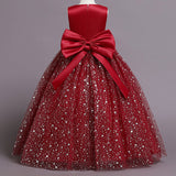 Kid Girl Flower Starry Sky Tutu Birthday Party Piano Performance Dresses