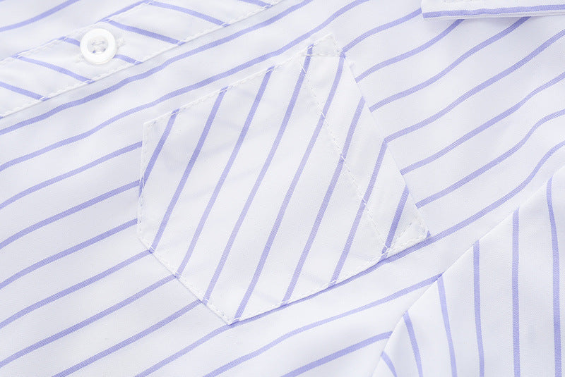 Kid Baby Boy British Striped Long-sleeved Performance Suit 3 Pcs Set