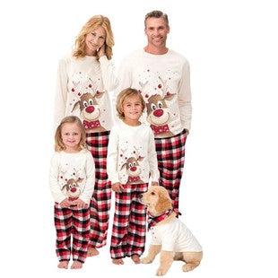 Family Matching Christmas Parent-child Autumn Long-sleeved Loungewear Pajamas