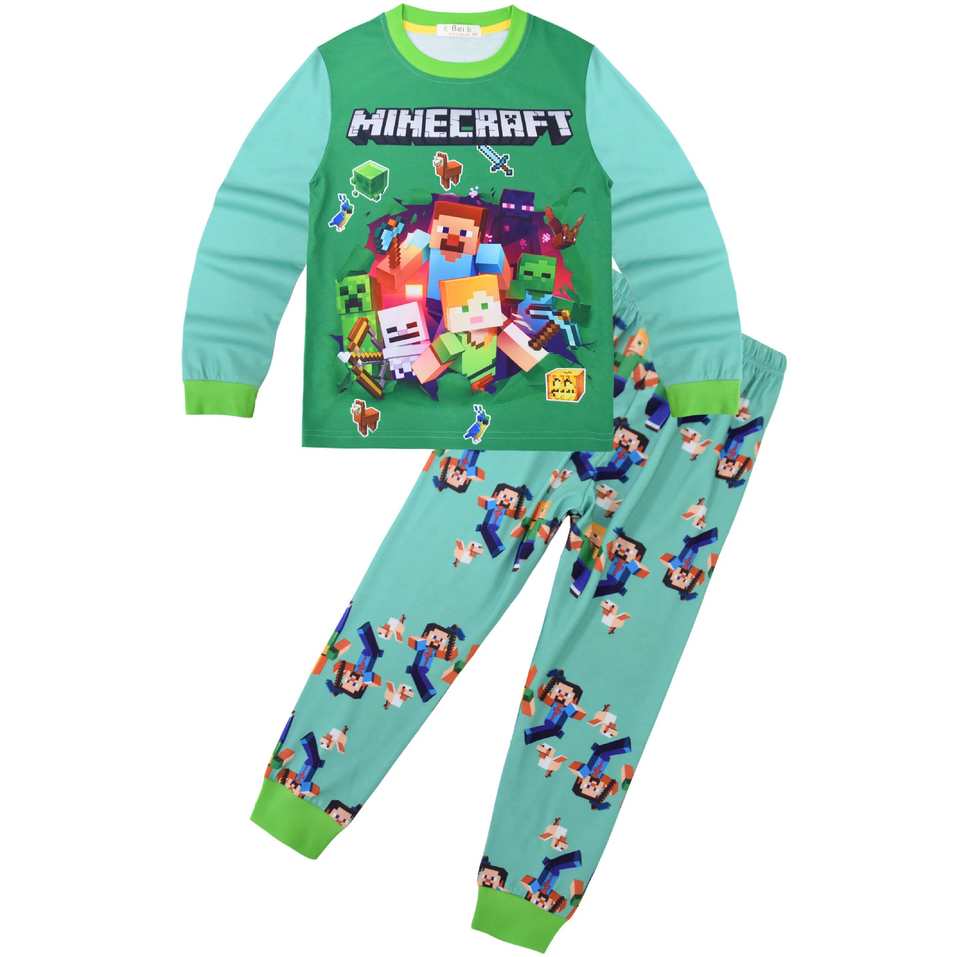 Kid Boy Cuhk Household Long Sleeve Suit Pajamas