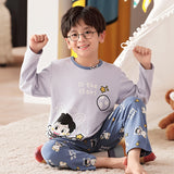 Kid Baby Boy Cartoon Spring Autumn Long Sleeved Pure Cotton Pajamas