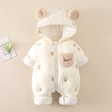 Baby Winter Thick Jumpsuit Down Cotton Rompers