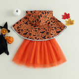 Halloween Kid Baby Girl Letter Dress