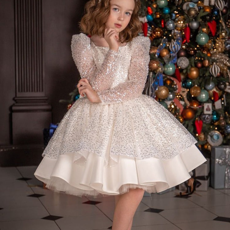 Kid Girls Runway Princess Birthday Tutu Flower Wedding Dresses