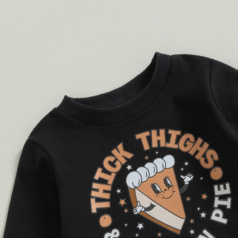 Halloween Baby Infant Sandwich Printed Long Sleeve 2 Pcs Set