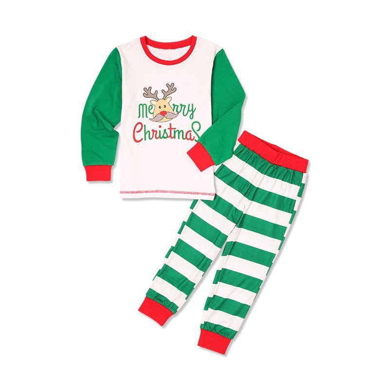 Family Matching Christmas Printed Cartoon Pajamas