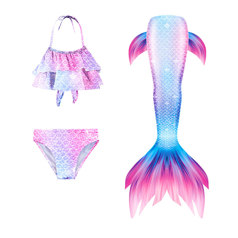 Kid Girl Swimsuit Mermaid Tail Swim Bikini