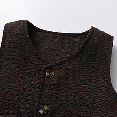Kid Boy Long-sleeved Cotton Suspenders Korean 3 Pcs Sets