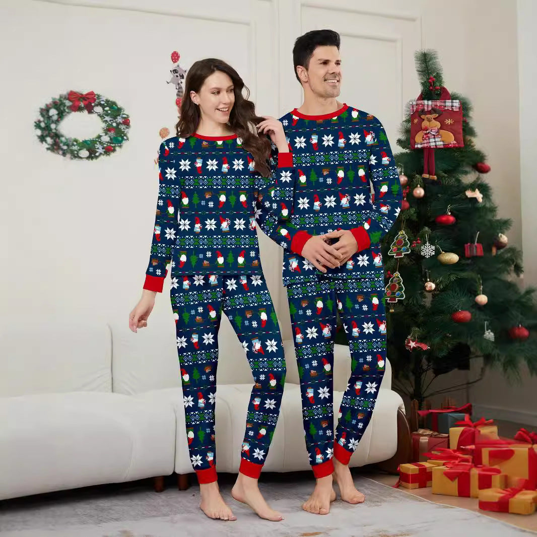 Family Matching Suit European American Parent-child Pajamas