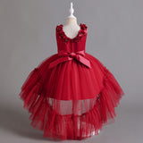 Kid Girl Sleeveless Gauze Princess Christmas Dresses
