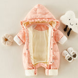 Baby Girls Down Suit Bodysuit Thickened Outwear Rompers
