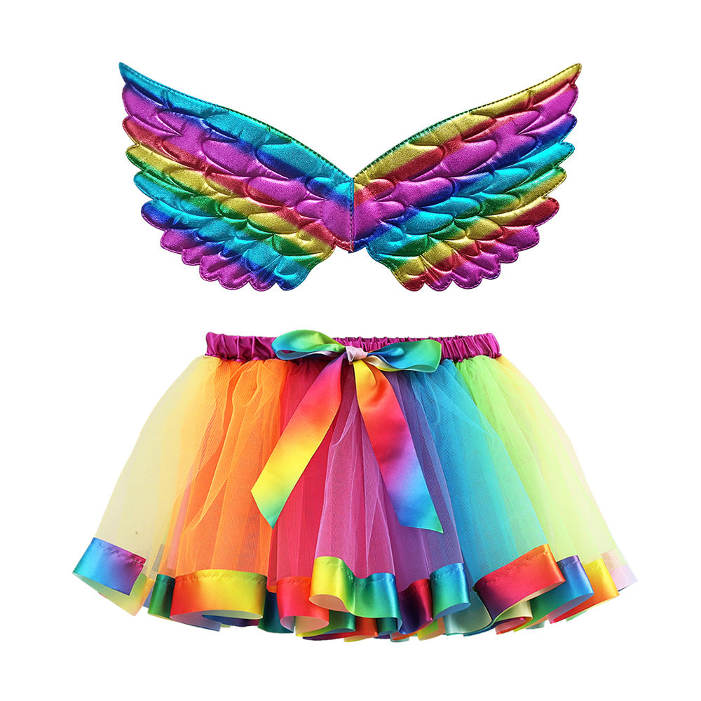 Kid Baby Girl Tutu Lining Performance Mesh Short Skirts