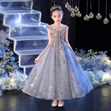 Kid Baby Girl Piano Performance Flower Birthday Dresses