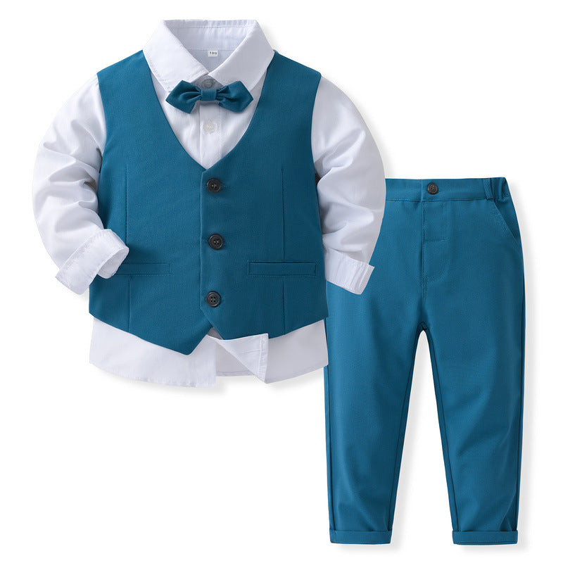Kid Baby Boy Occasion Spring European American 2 Pcs Sets Suit