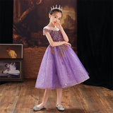 Kid Baby Girl Piano Performance Flower Birthday Dresses