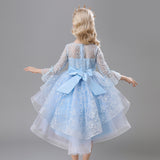 Kid Girl Princess European American Flower Fluffy Wedding Dresses