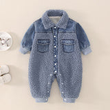 Baby One-piece Winter Thick Down Crawling Romper