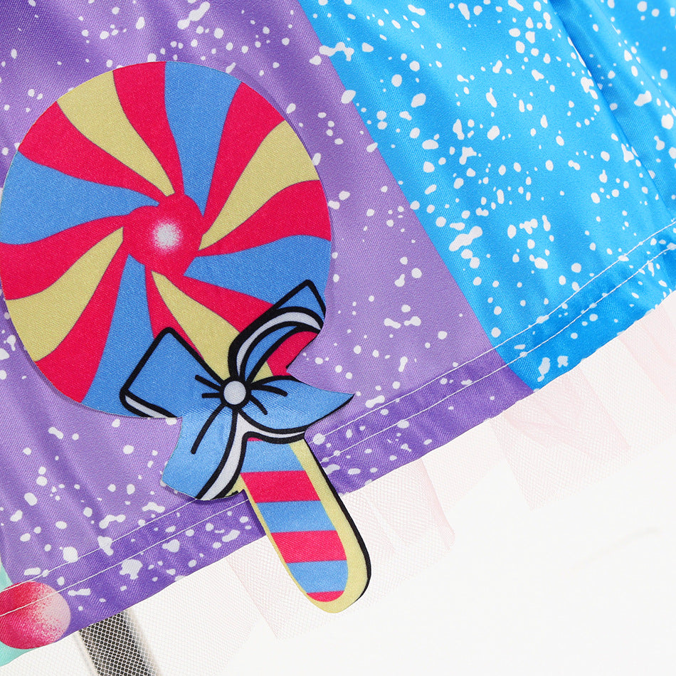 Kid Baby Girls Halloween Candy Hoop Dresses