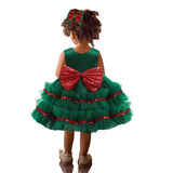 Kid Baby Girl Princess Tulle Christmas Shaggy Dresses
