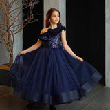 Kid Baby Girl Host Evening Princess Wedding Flower Dresses