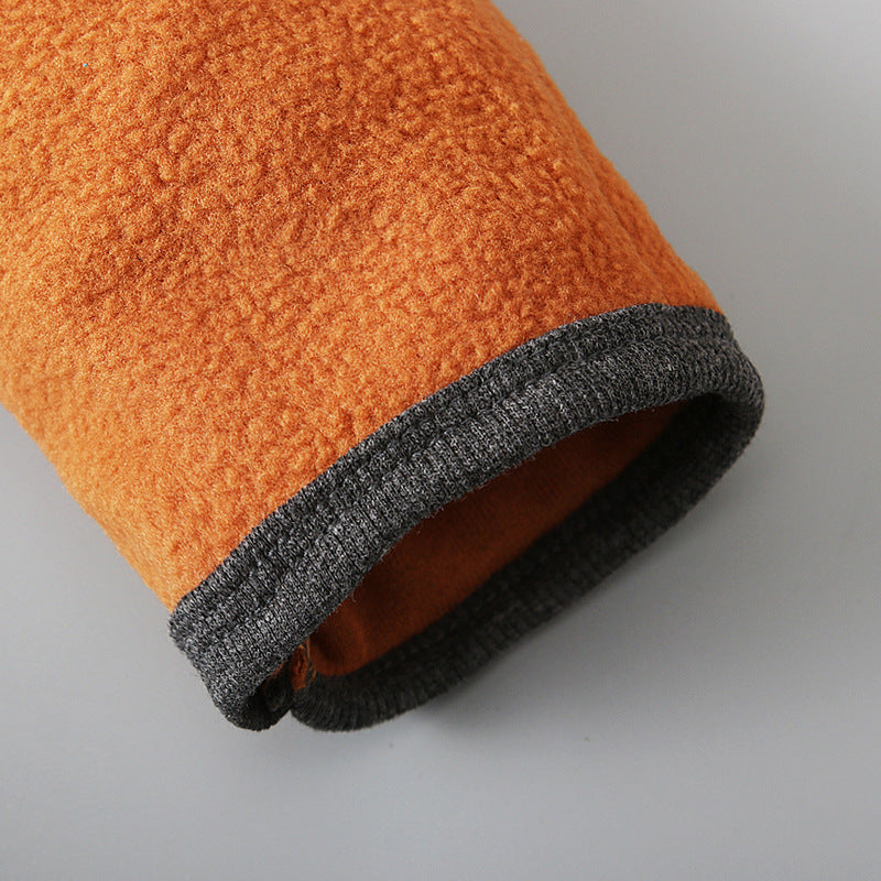 Baby Boys Autumn Winter Zippered Hooded Romper Jumpsuit