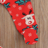 Baby Girl Boy Christmas Print Jumpsuit Rompers Dress 2 Pcs