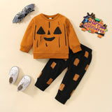 Halloween Kid Baby Boy Unhooded Spring Autumn 2 Pcs Sets
