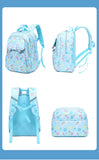 Kid Backpack Cartoon Printed Primary Secondary Schoolbag Two-piece