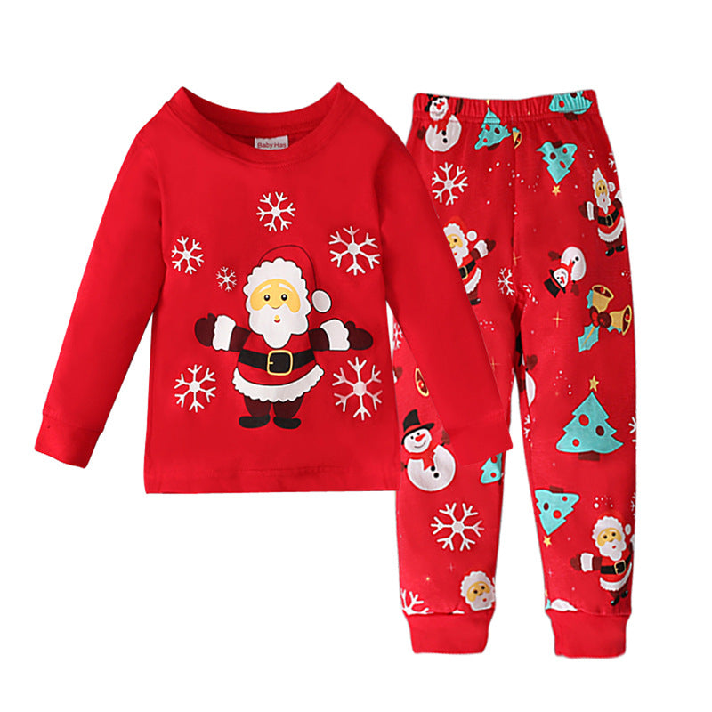 Kid Boys Santa Claus Christmas Long-sleeved Pajamas