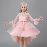 Kid Girls Princess Flower Puffy Wedding Dress
