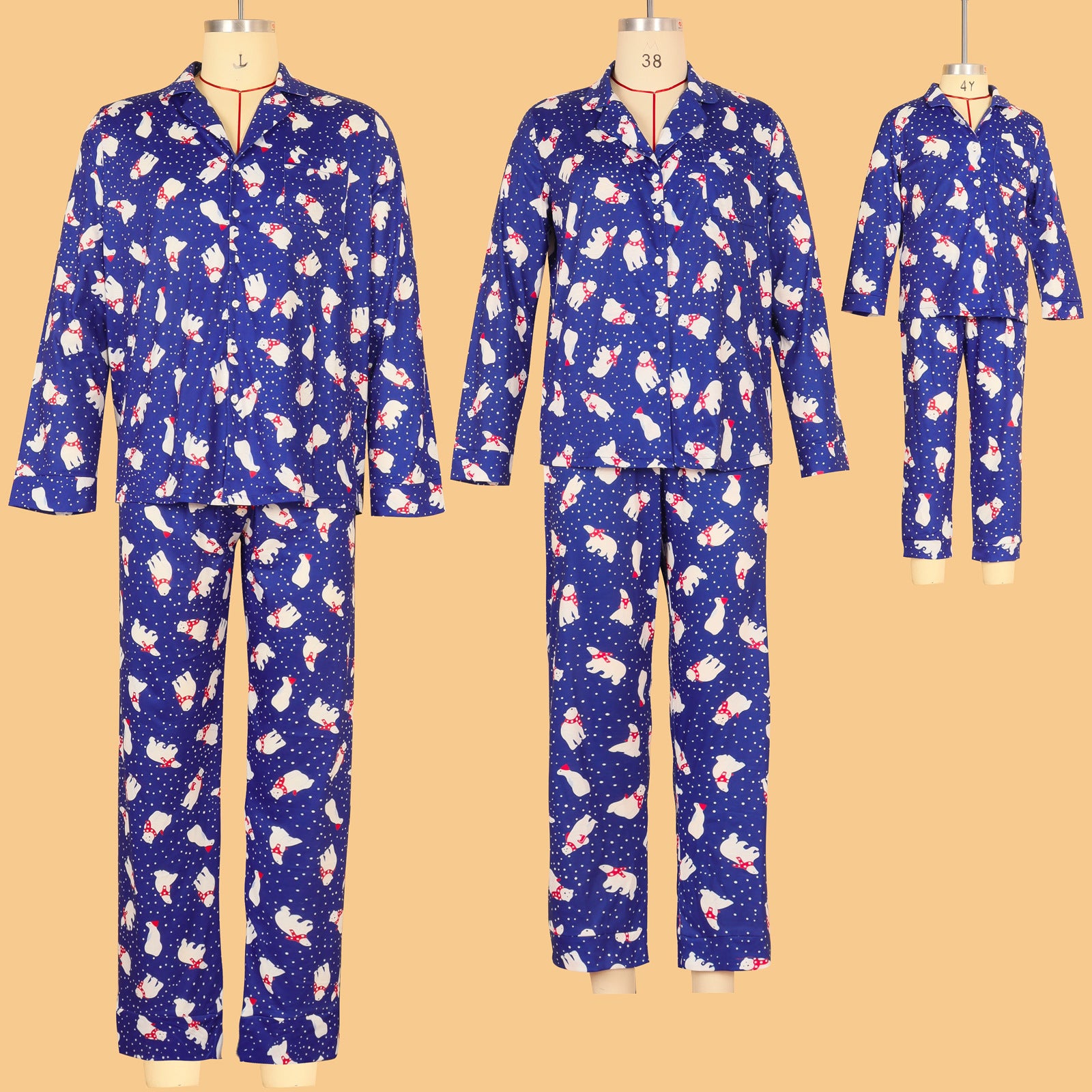 Family Matching Parent-child Autumn Winter Home Christmas Pajamas
