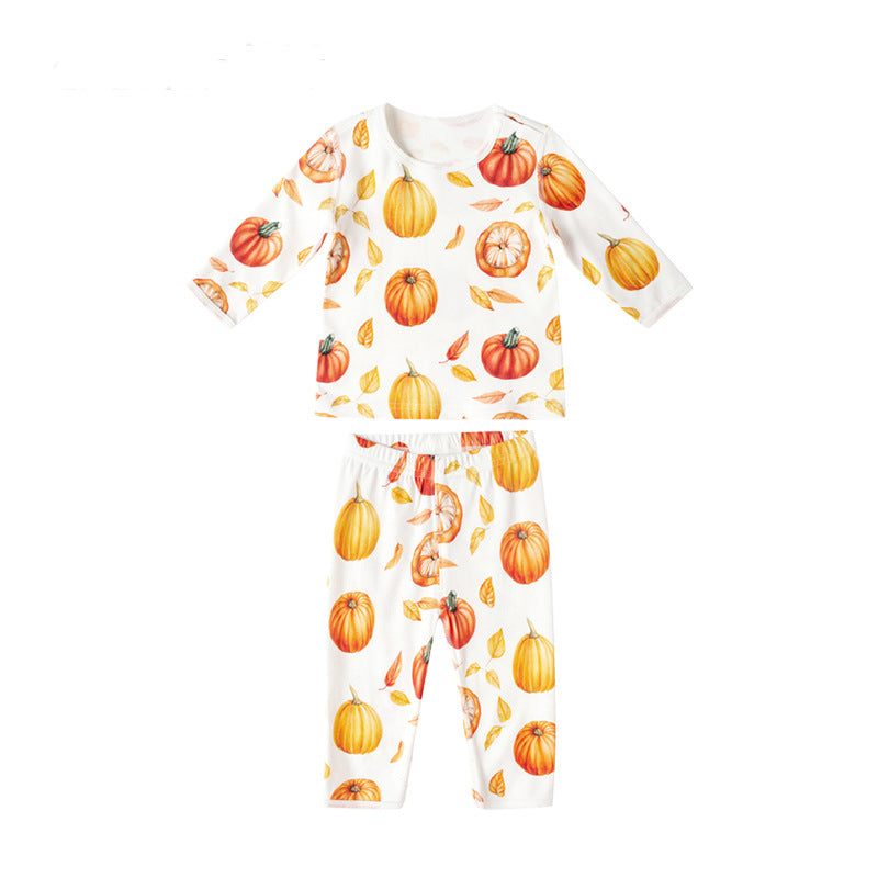 Kid Baby Girl Boy Autumn Long Sleeve Cotton Soft Comfortable Pajamas