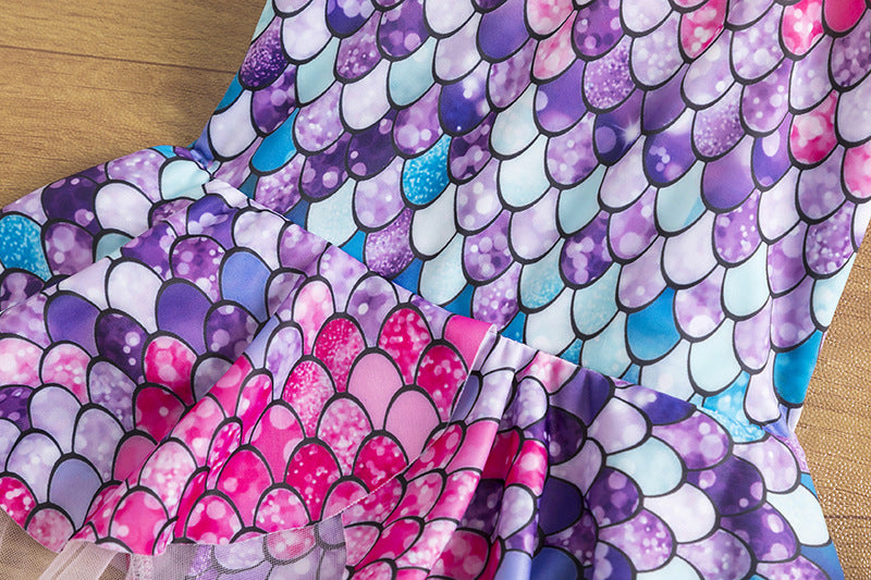 Kid Baby Girl One-piece Mermaid Swimsuit