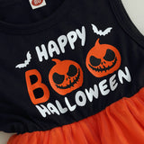 Halloween Kid Baby Girl Letter Dress