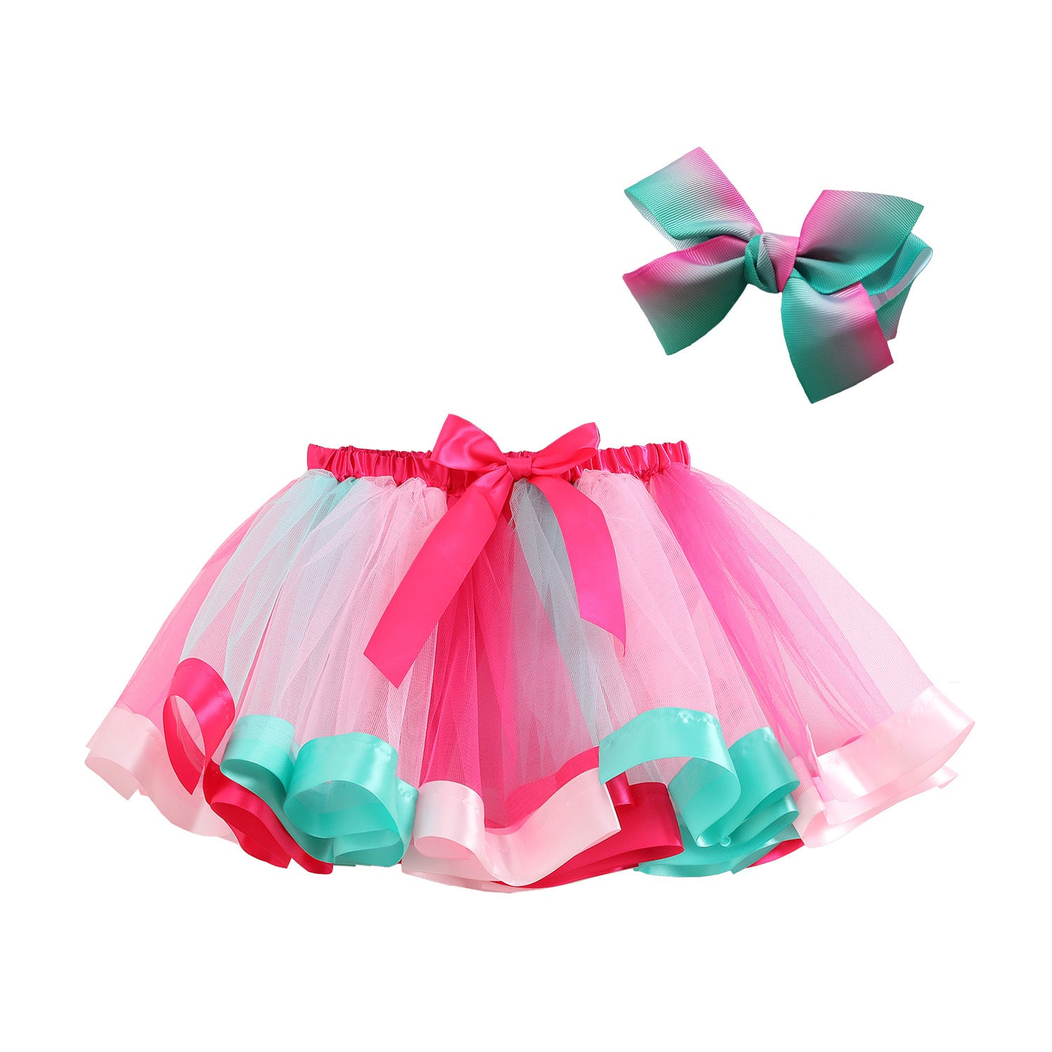 Kid Baby Girl Fluffy Convex Half Body Princess Skirts